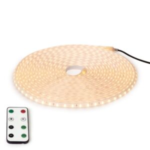 Solar Led  10 Meter Warm White Strip Light + Solar Panel