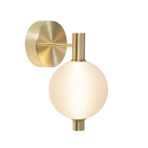 Perla Led Satin Brass Wall Light