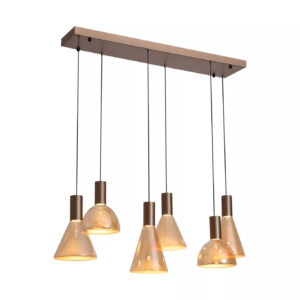 Jago Led 6 Light Latte Pendant Light