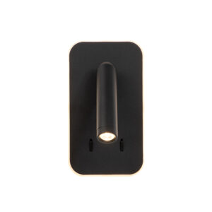 Kos Led Black Wall Light
