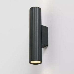 Europa 2 Light Black Wall Light