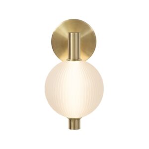 Perla Led Satin Brass Wall Light