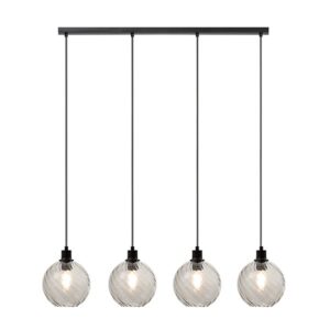 Galleria 4 Light Smoked Bar Pendant Light