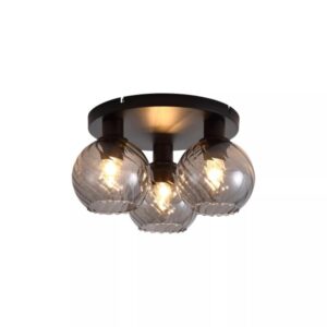 Galleria 3 Light Smoked Pendant Light