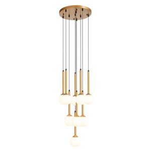 Pendant Opera 9 Light Gold Pendnat Light