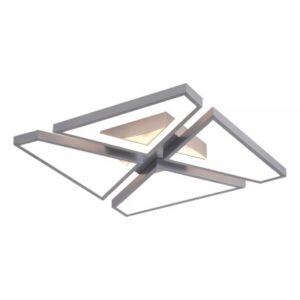 Geometrix4 Led Silver Ceiling Light