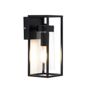 Leo Small Black Outdoor Wall Light