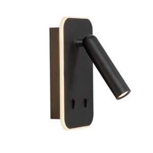 Kos Led Black Wall Light