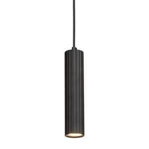 Europa 1 Light Black Pendant Light