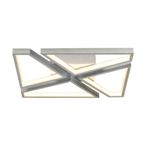 Geometrix4 Led Silver Ceiling Light