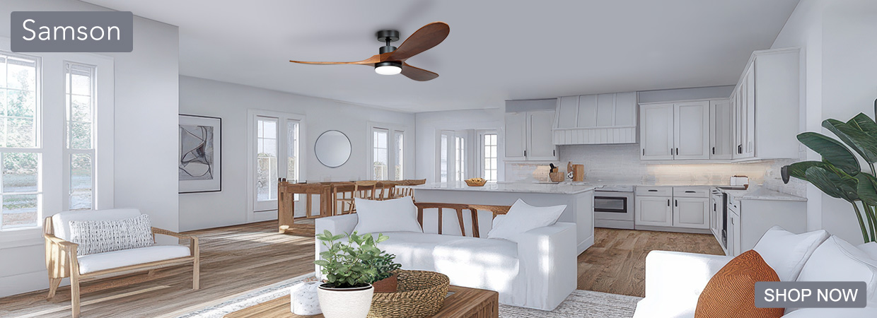 Samson wood ceiling fan