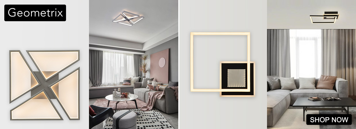 Geomatrix ceiling lights